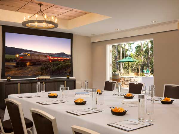 Meeting Room with patio view Napa Valley