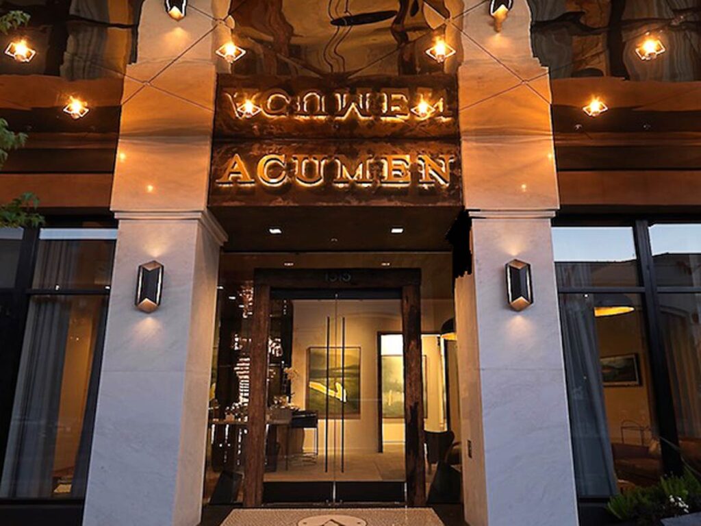 Acumen Entrance.