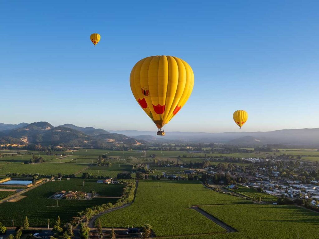 Hot Air Balloons In Napa Valley